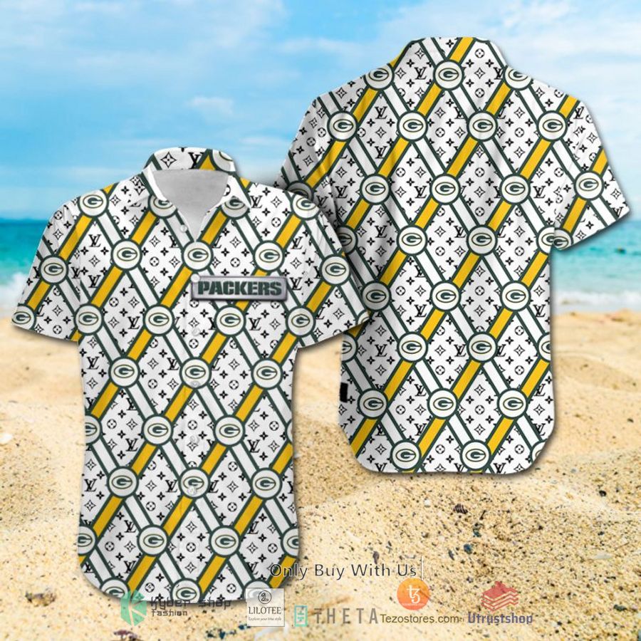 nfl green bay packers louis vuitton hawaiian shirt short 2 75045