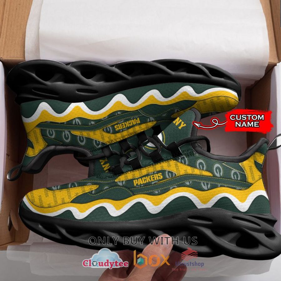 nfl green bay packers yellow green custom name clunky max soul shoes 1 34305