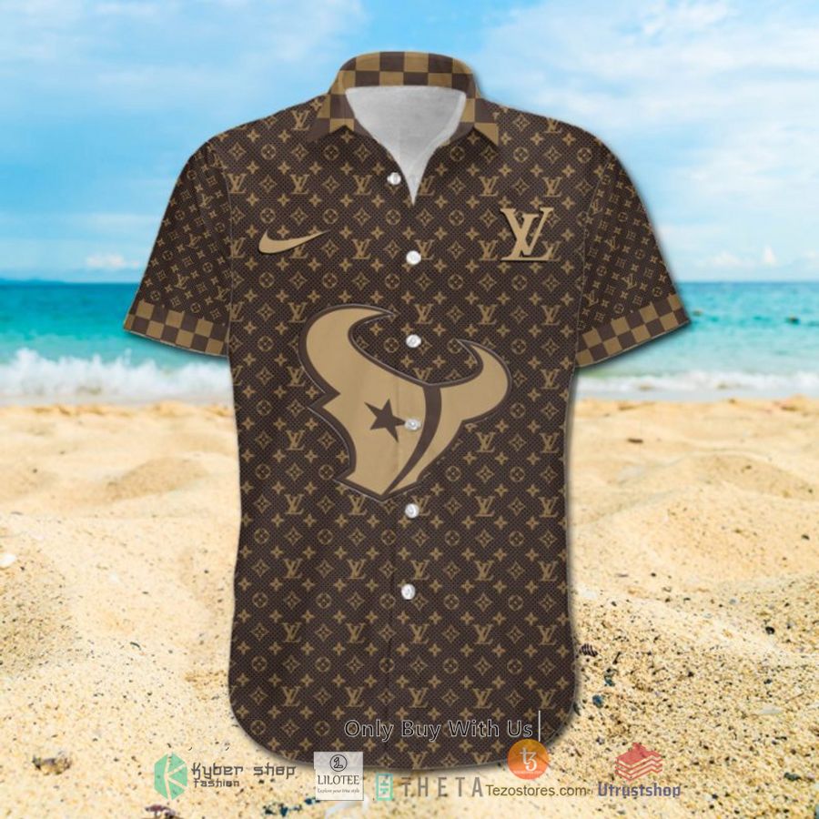 nfl houston texans louis vuitton luxury hawaiian shirt short 2 48961