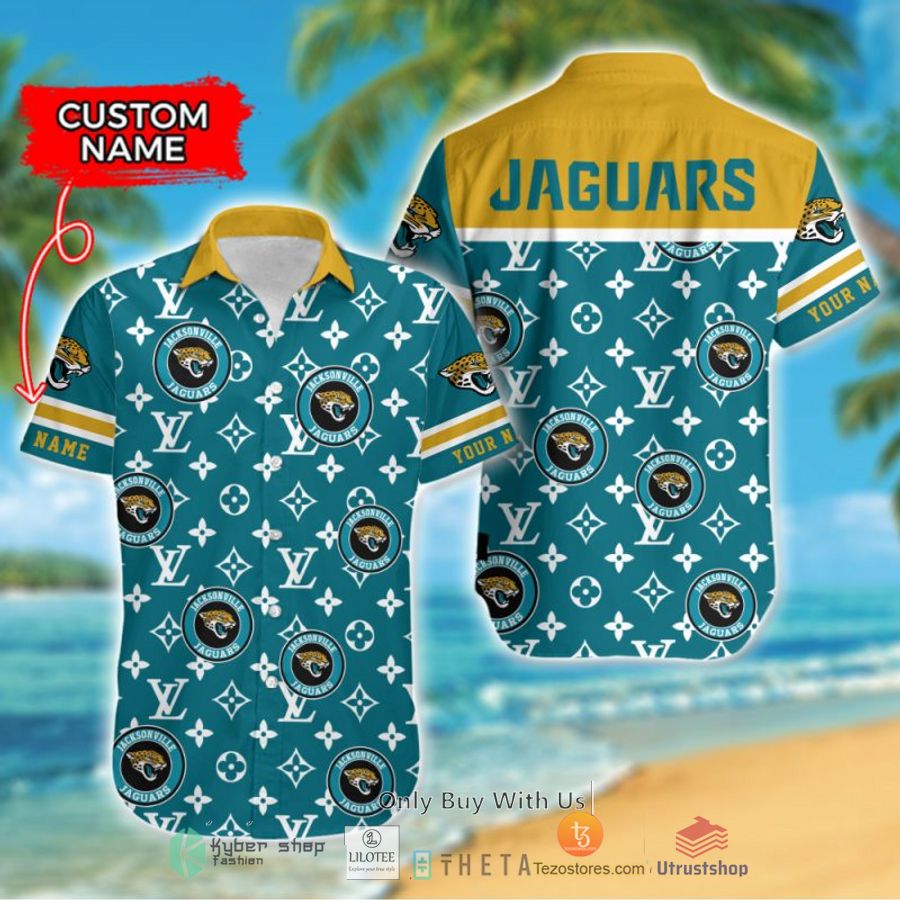 nfl jacksonville jaguars louis vuitton custom name hawaiian shirt 1 10760