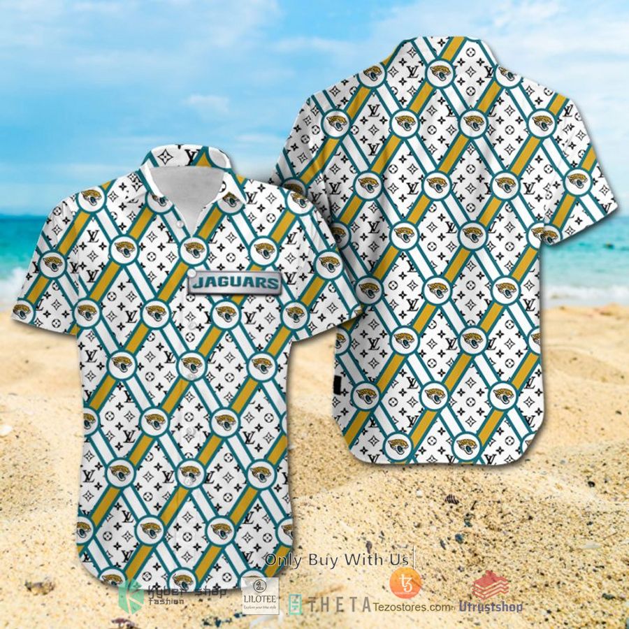 nfl jacksonville jaguars louis vuitton hawaiian shirt short 2 72996