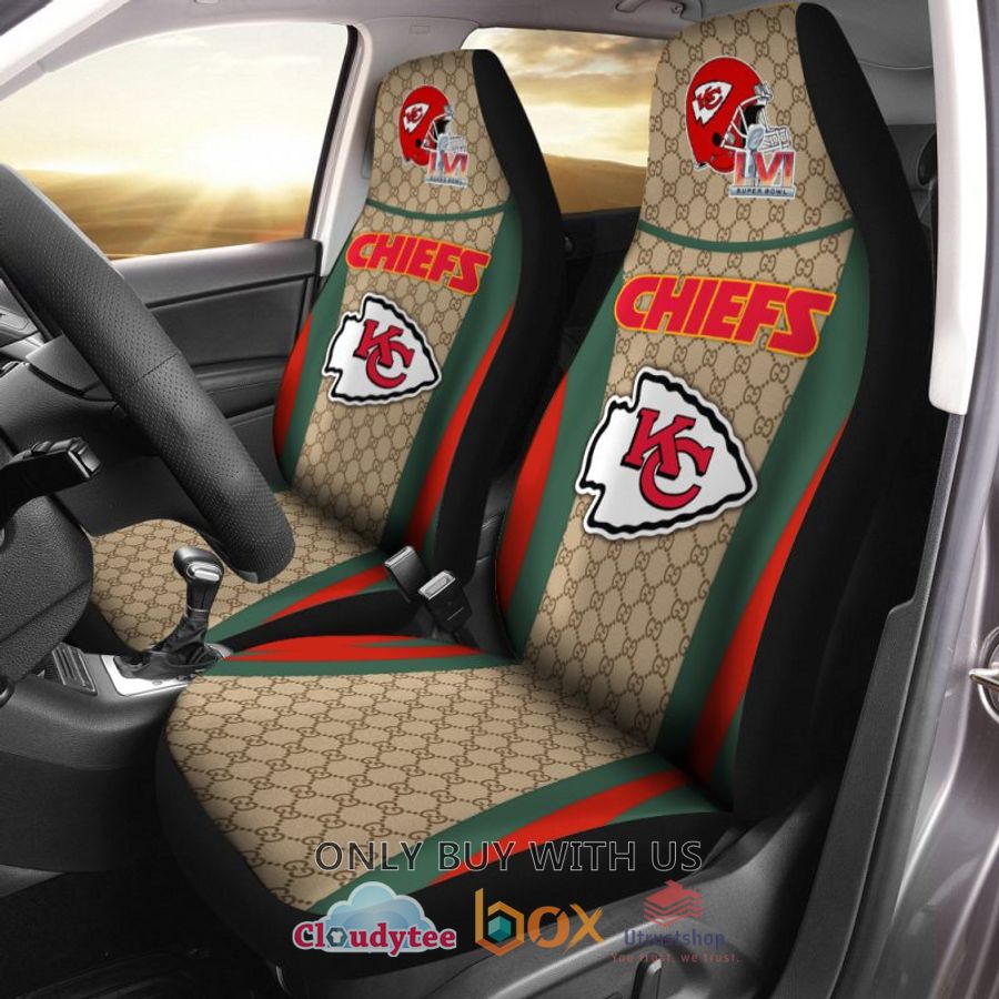 nfl kansas city chiefs gucci car seat cover 1 56689