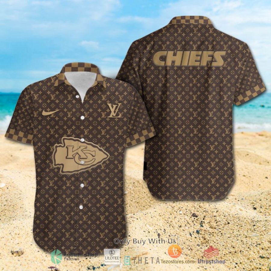nfl kansas city chiefs louis vuitton luxury hawaiian shirt short 1 28555