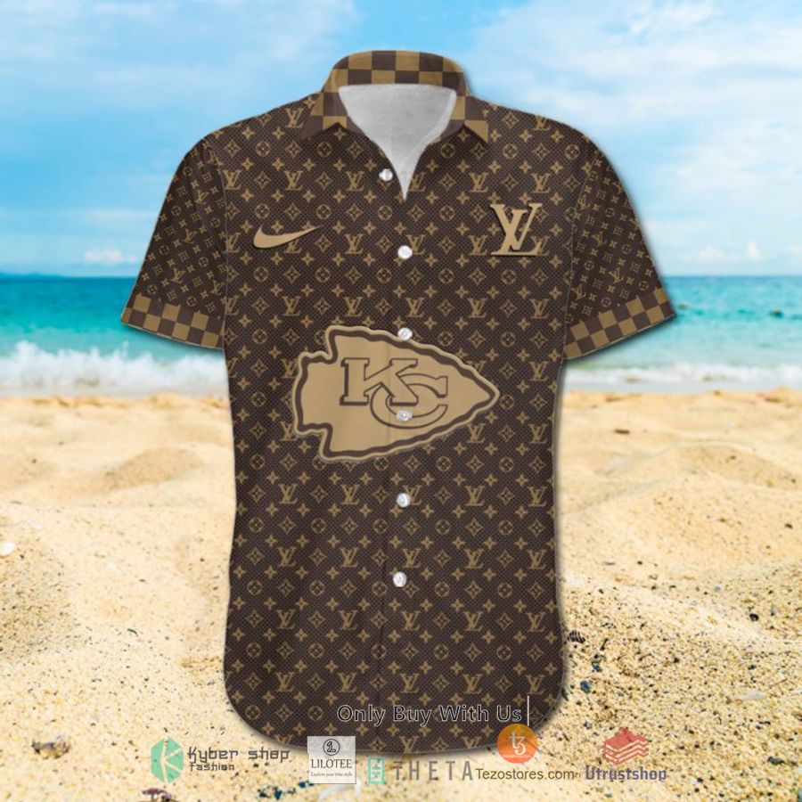 nfl kansas city chiefs louis vuitton luxury hawaiian shirt short 2 81135