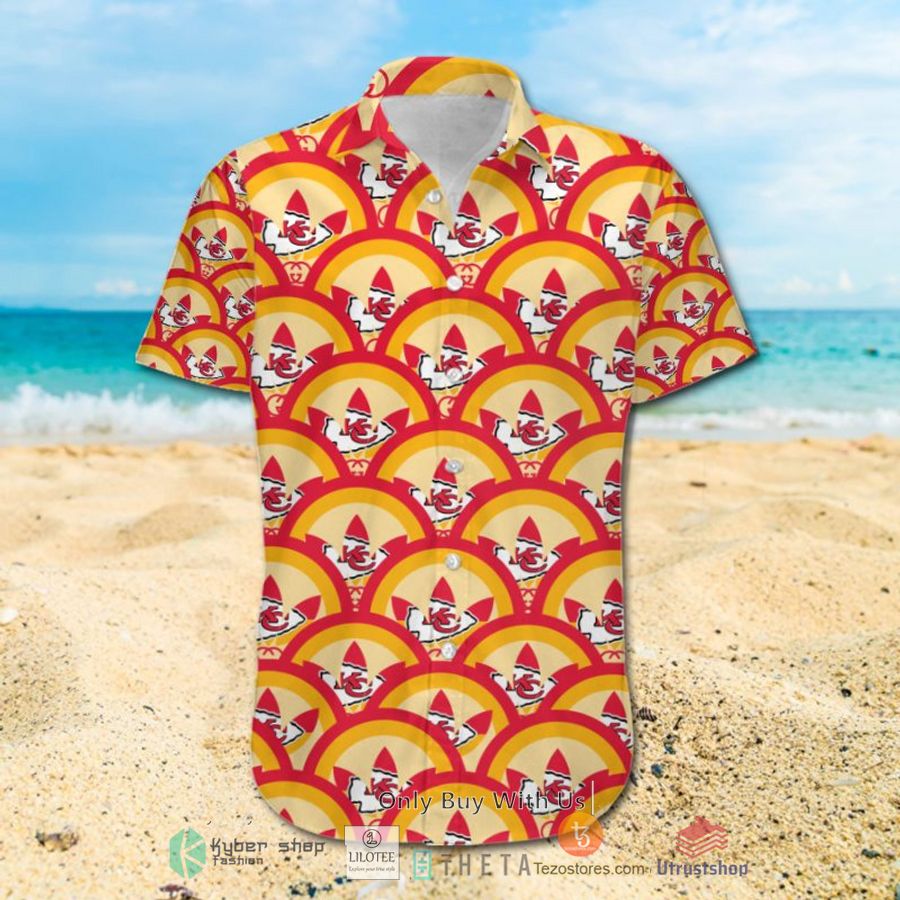 nfl kansas city chiefs luxury hawaiian shirt short 2 26838
