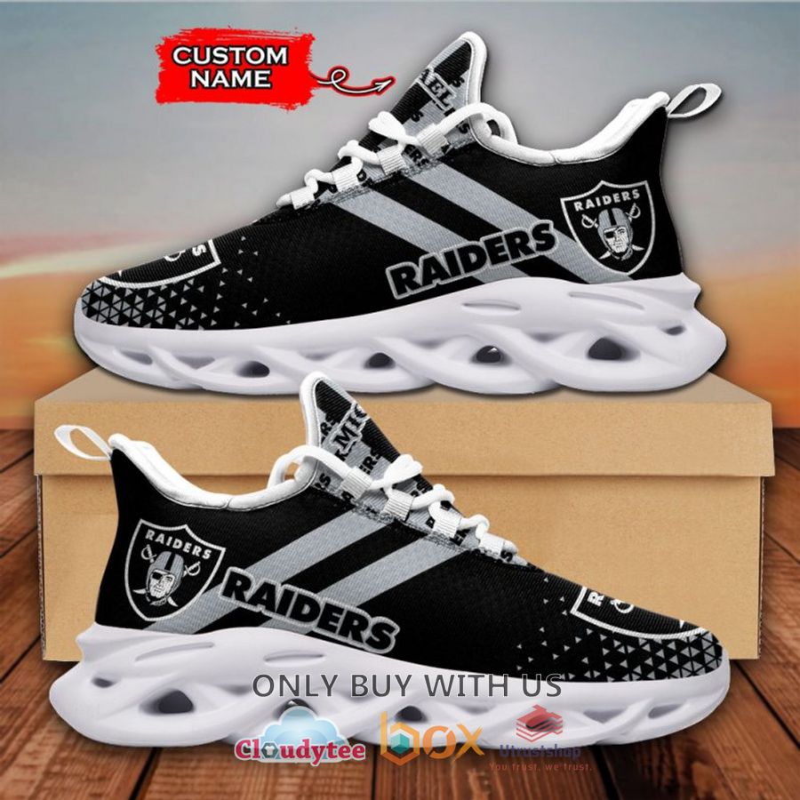 nfl las vegas raiders black custom name clunky max soul shoes 2 38747
