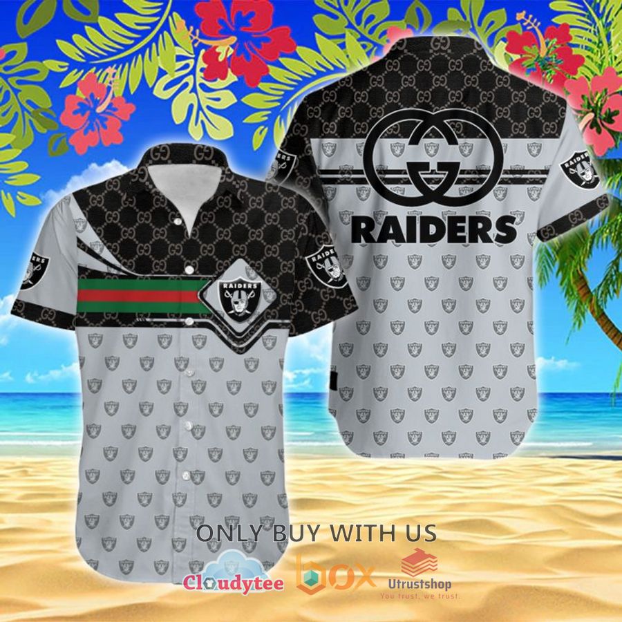 nfl las vegas raiders gucci hawaiian shirt 1 26523