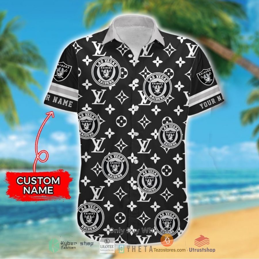 nfl las vegas raiders louis vuitton custom name hawaiian shirt 2 1369