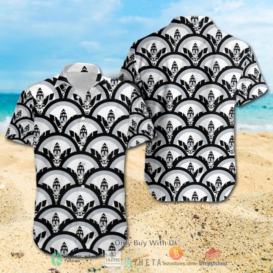 nfl las vegas raiders luxury hawaiian shirt short 1 15485