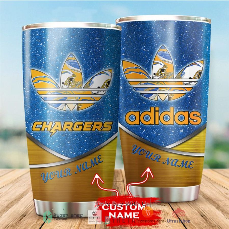 nfl los angeles chargers adidas custom name tumbler 1 62976