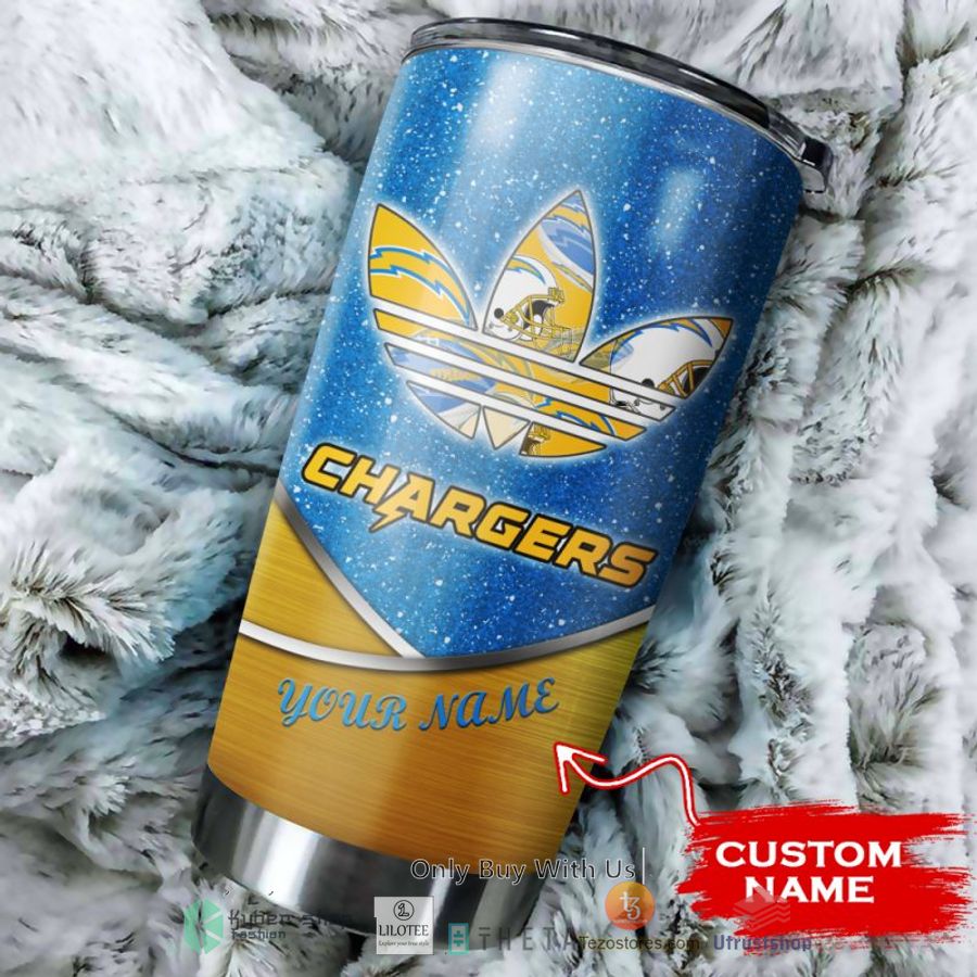 nfl los angeles chargers adidas custom name tumbler 2 25503