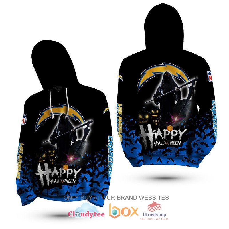 nfl los angeles chargers happy halloween 3d hoodie shirt 2 61972
