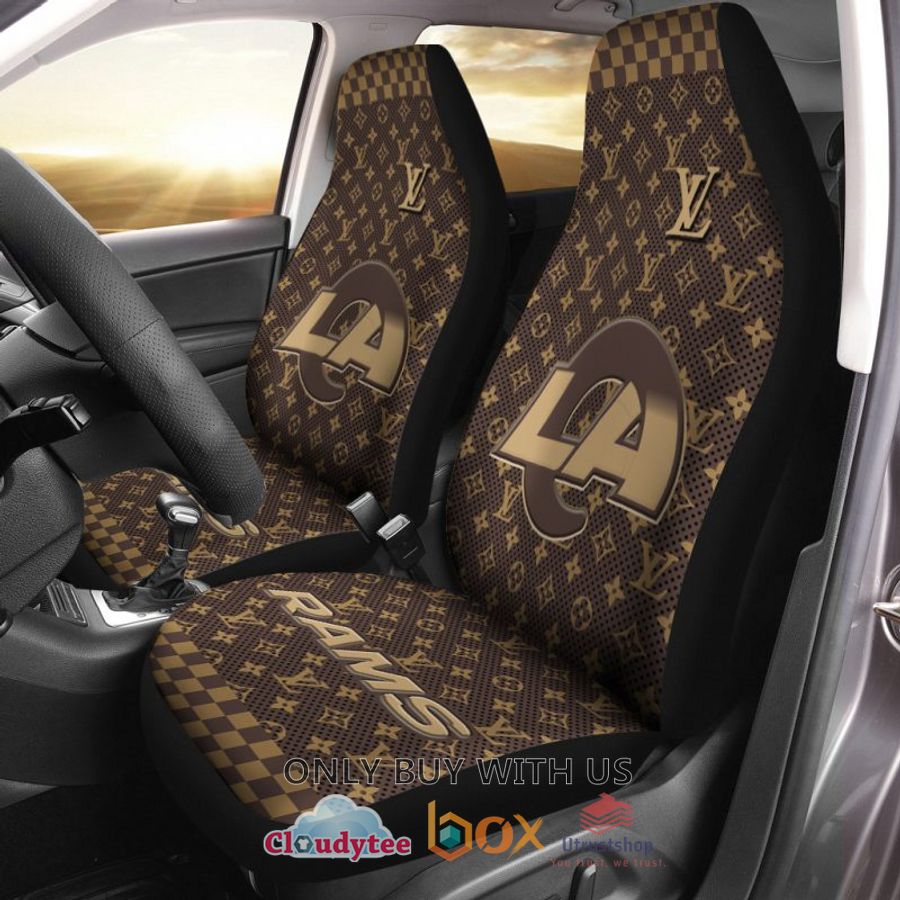 nfl los angeles chargers louis vuitton car seat cover 1 51995