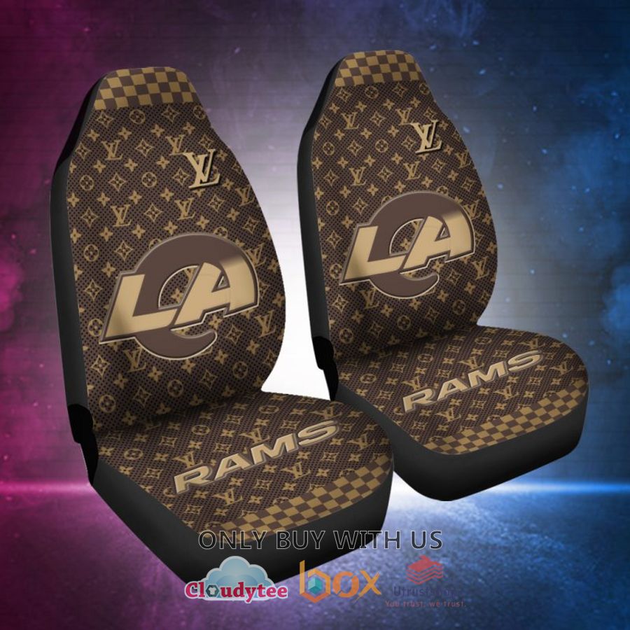 nfl los angeles chargers louis vuitton car seat cover 2 72731