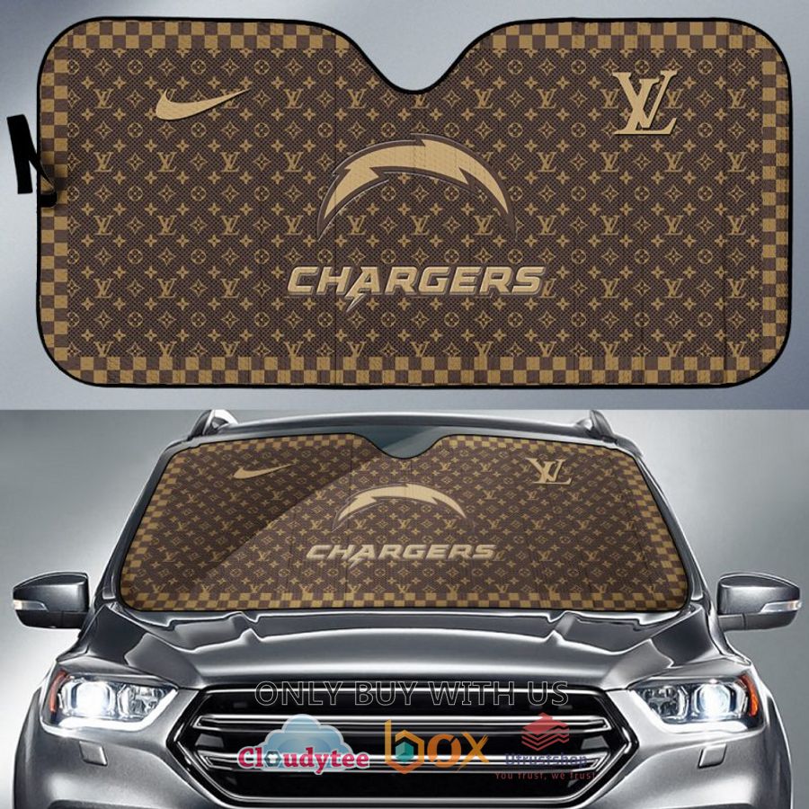 nfl los angeles chargers louis vuitton car sun shade 1 15914