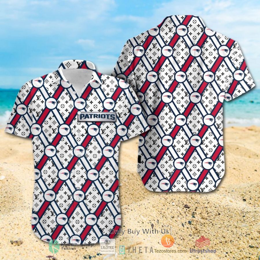 nfl new england patriots louis vuitton hawaiian shirt short 2 45713