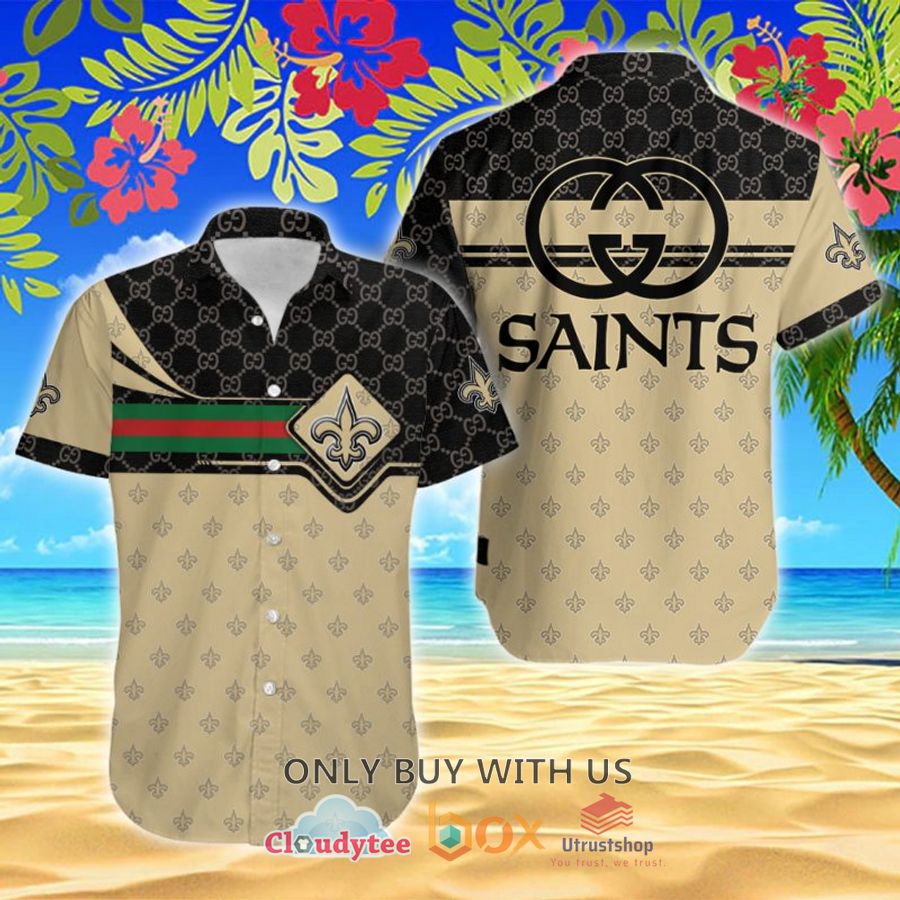 nfl new orleans saints gucci hawaiian shirt 1 69061