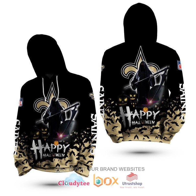 nfl new orleans saints happy halloween 3d hoodie shirt 2 53447