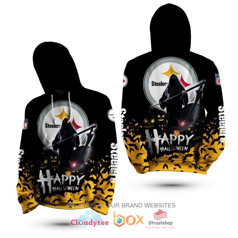 nfl pittsburgh steelers happy halloween 3d hoodie shirt 2 29034