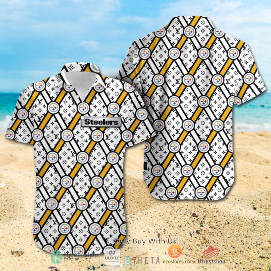 nfl pittsburgh steelers louis vuitton hawaiian shirt short 2 6415