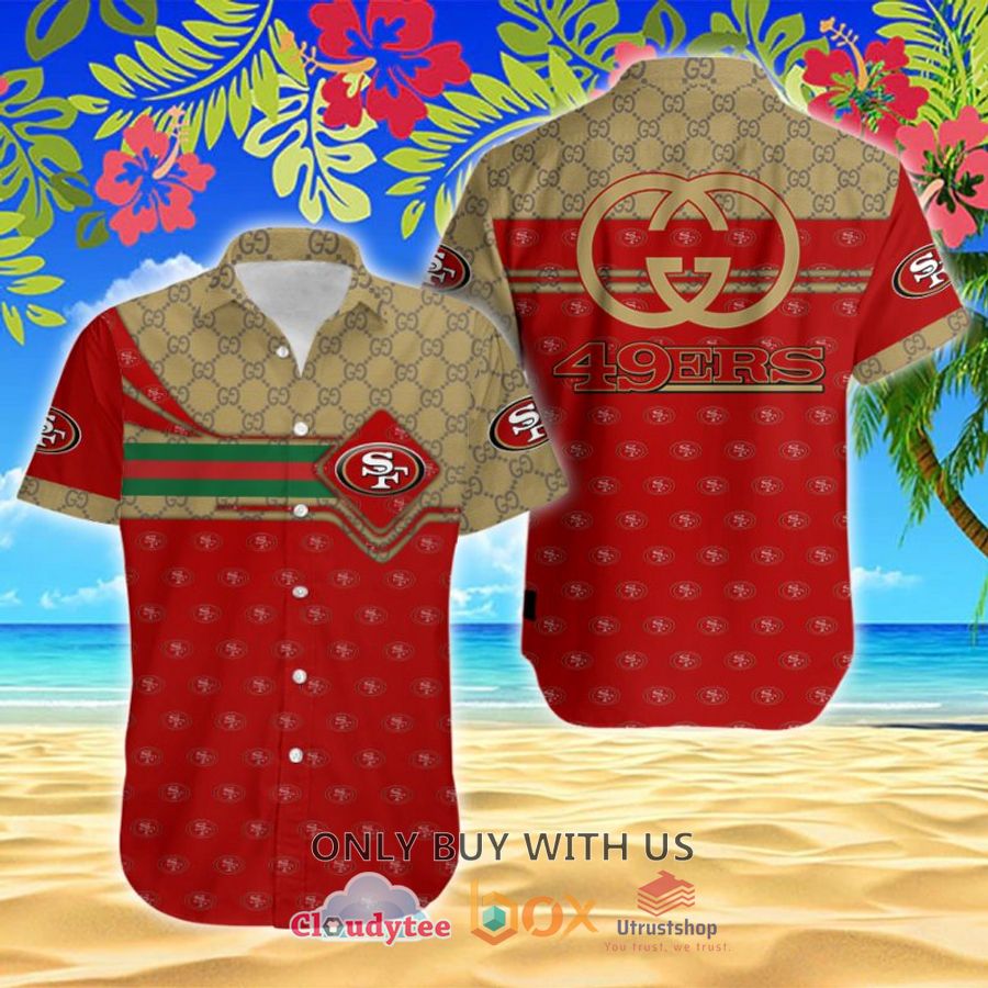 nfl san francisco 49ers gucci hawaiian shirt 1 29244