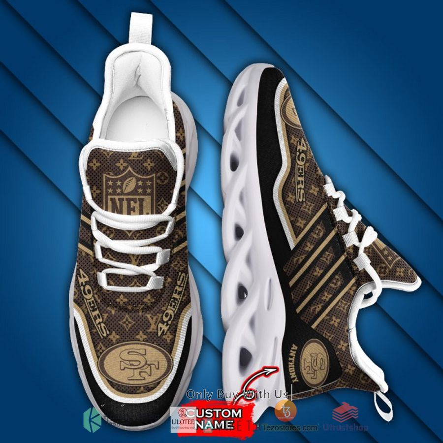 nfl san francisco 49ers louis vuitton custom name clunky max soul shoes 2 6602