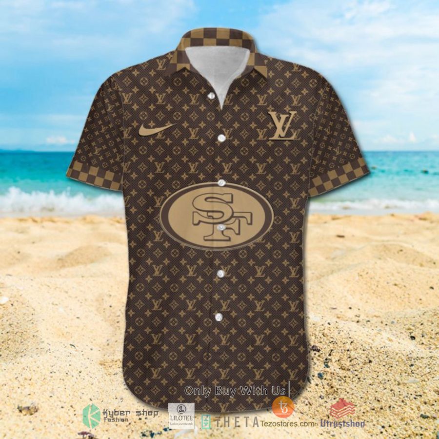 nfl san francisco ers louis vuitton luxury hawaiian shirt short 2 87516