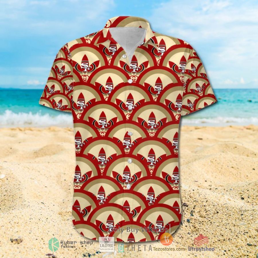 nfl san francisco ers luxury hawaiian shirt short 2 83058
