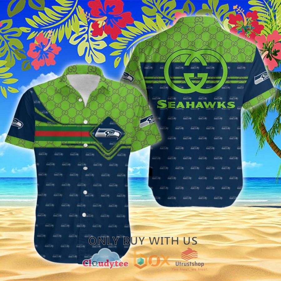 nfl seattle seahawks gucci hawaiian shirt 1 45539