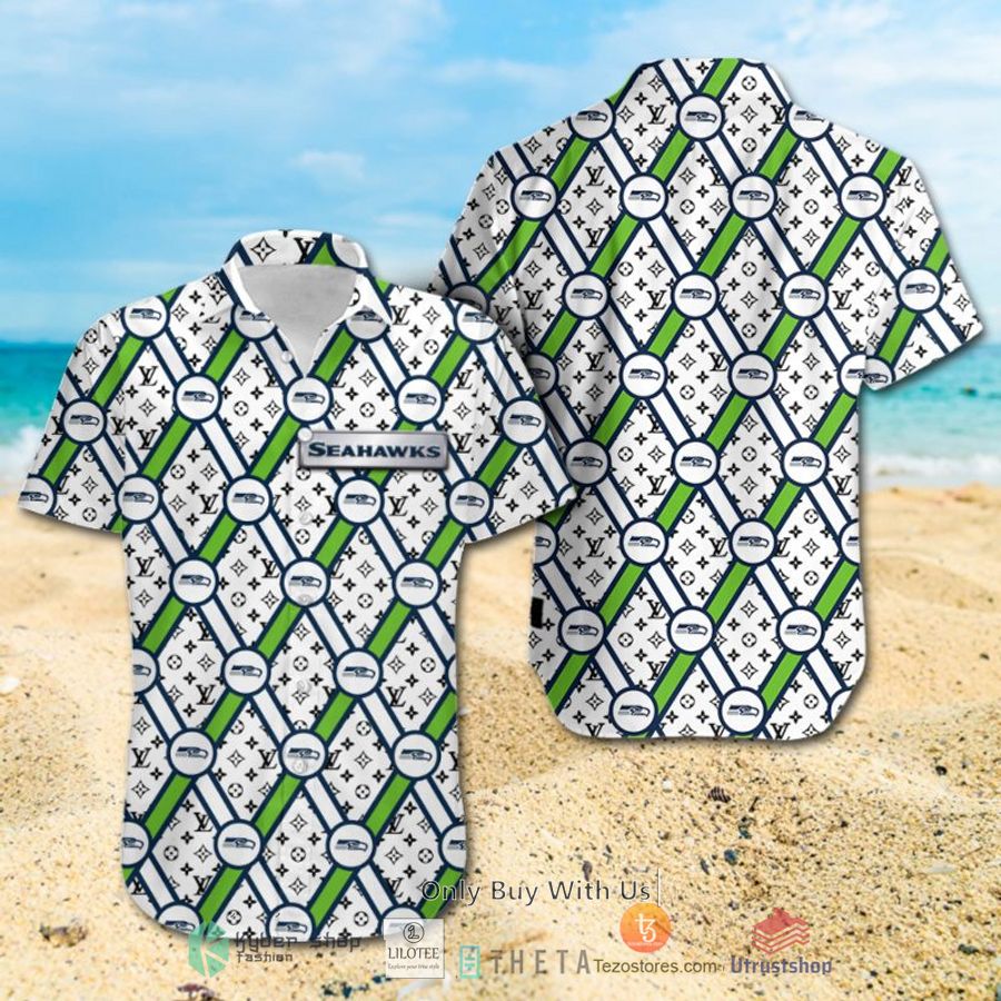 nfl seattle seahawks louis vuitton hawaiian shirt short 2 90218