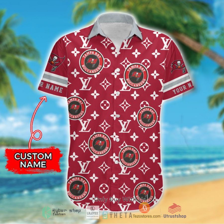 nfl tampa bay buccaneers louis vuitton custom name hawaiian shirt 2 92215