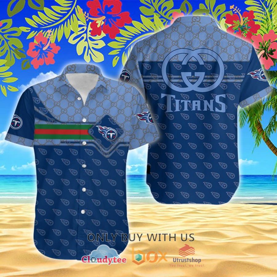 nfl tennessee titans gucci hawaiian shirt 1 45775