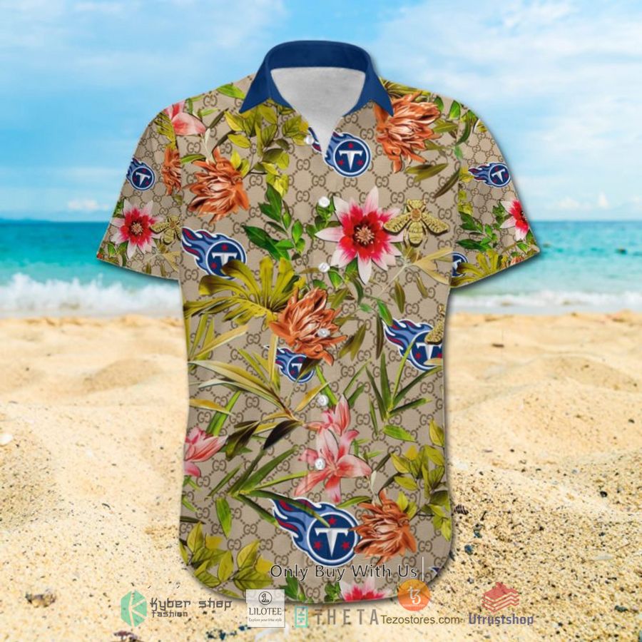 nfl tennessee titans louis vuitton lv hawaiian shirt short 2 79868