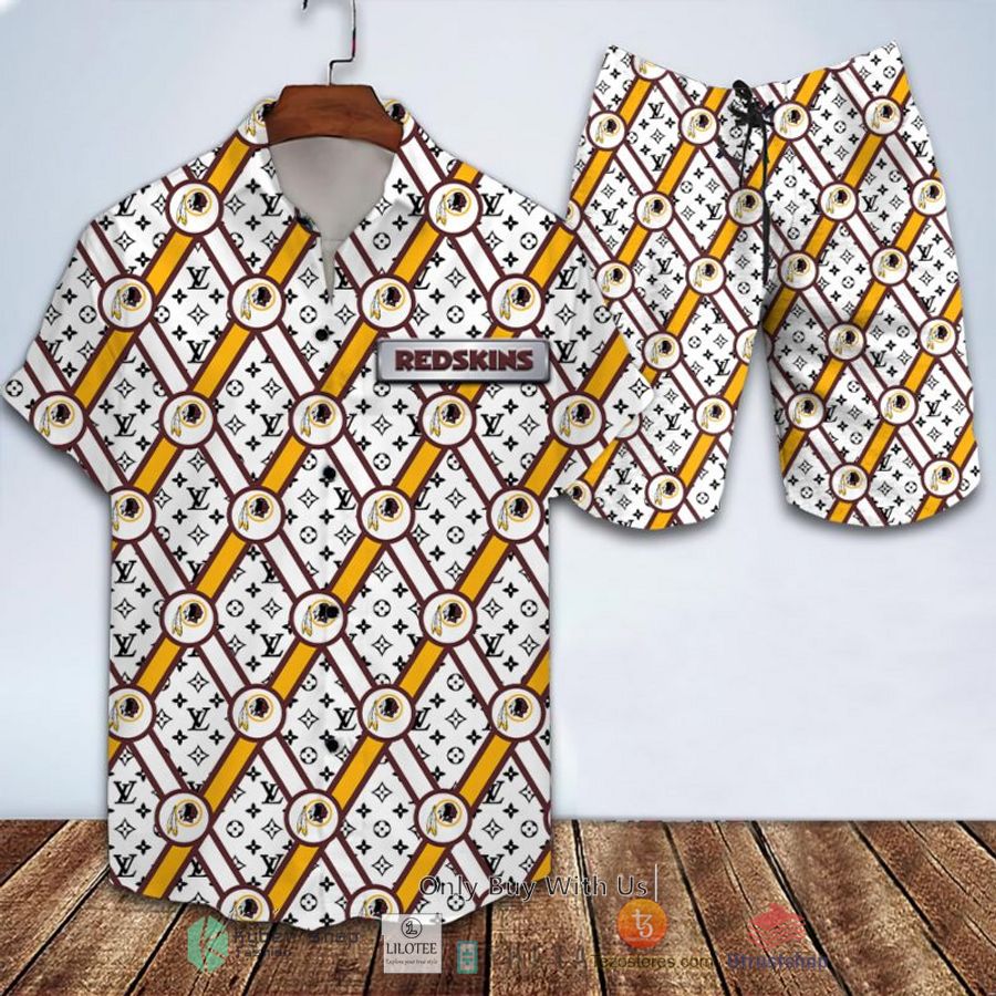 nfl washington redskins louis vuitton hawaiian shirt short 1 6576