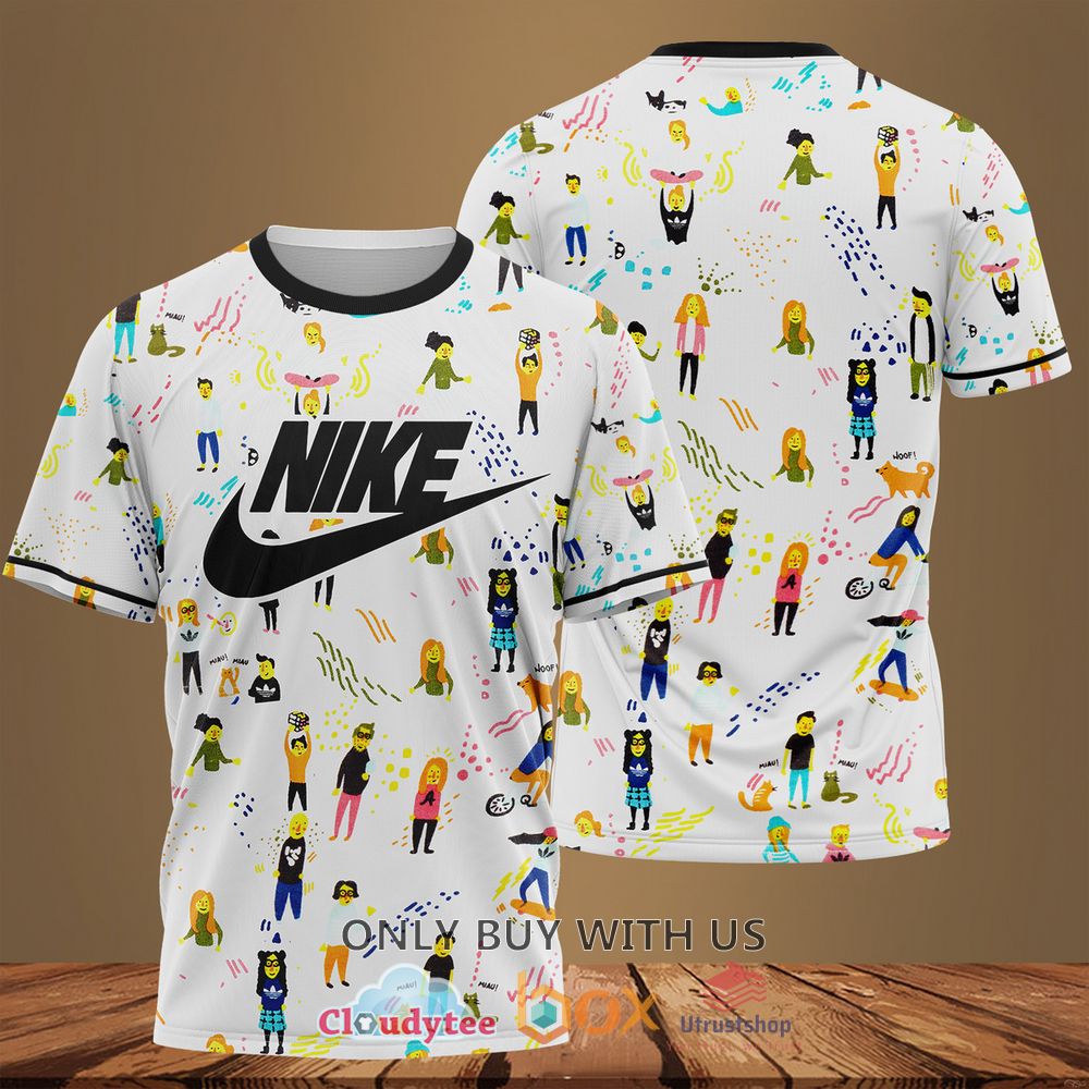 nike inc and adidas people cartoon 3d t shirt 1 44638