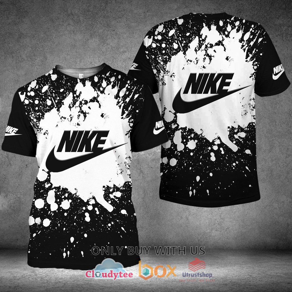 nike inc pattern white black 3d t shirt 1 9430