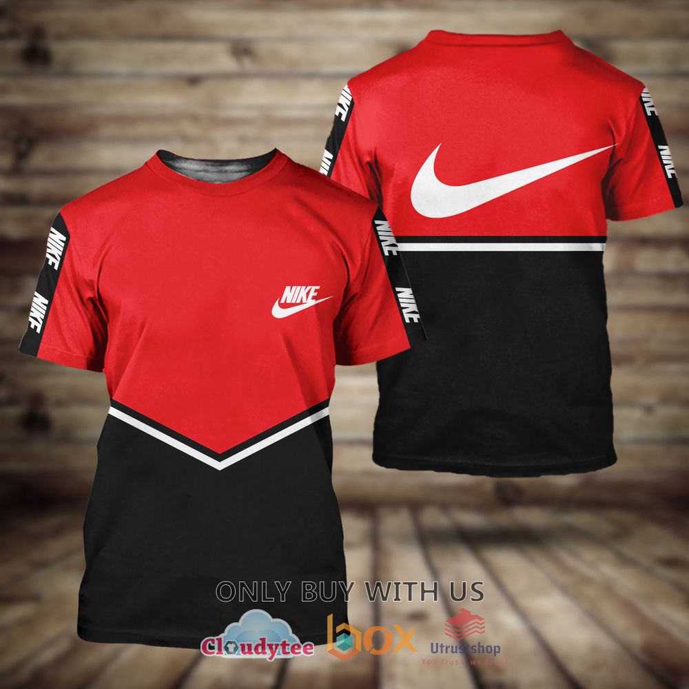 nike inc red black 3d t shirt 1 45377