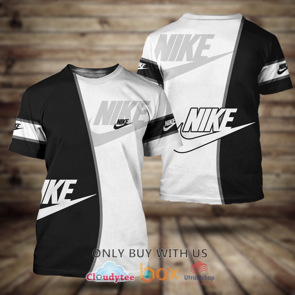 nike inc white black 3d t shirt 1 2363