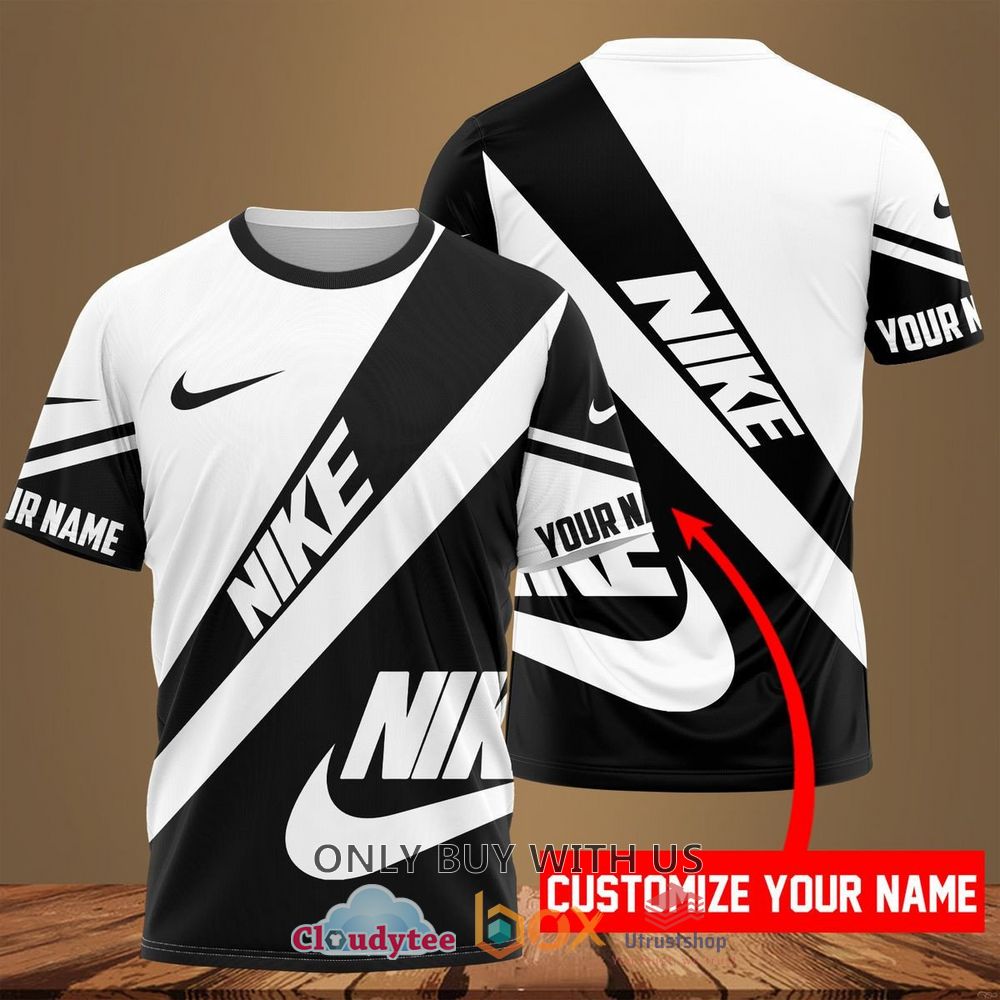 nike inc white black custom name 3d t shirt 1 6492