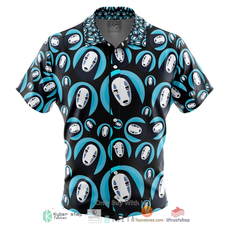 no face spirited away short sleeve hawaiian shirt 1 90272