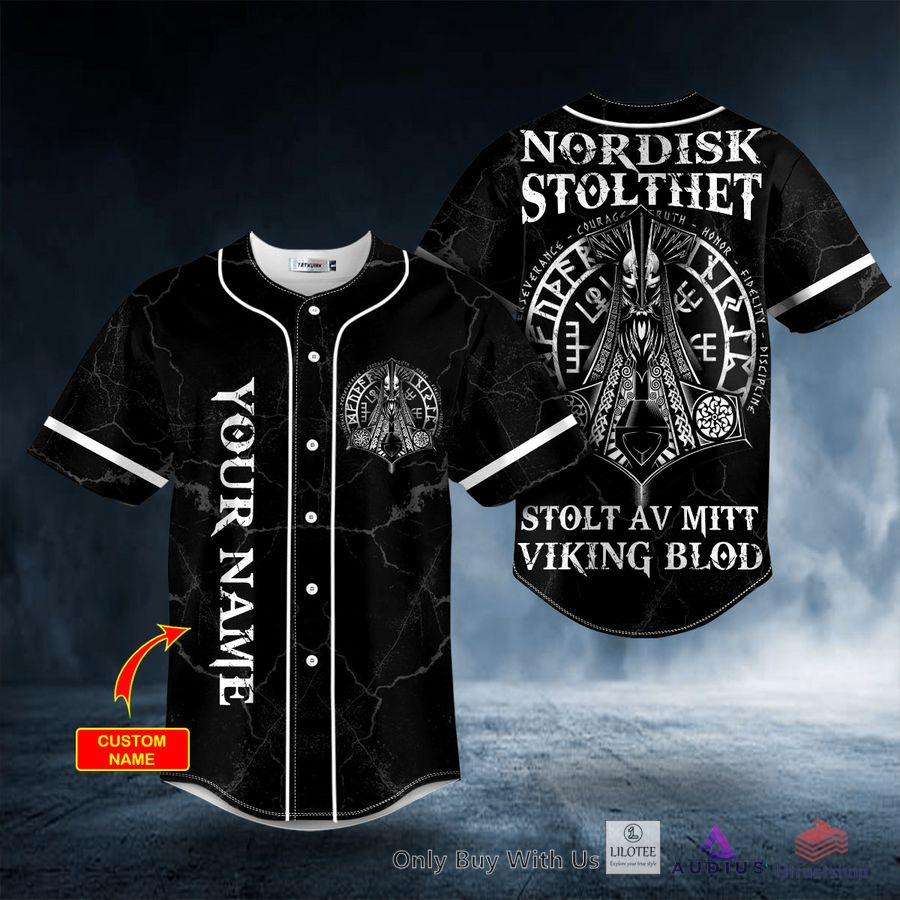 nordisk stolthet stolt av mitt viking custom baseball jersey 1 30065