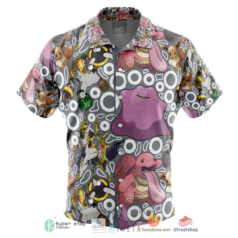 normal type pokemon short sleeve hawaiian shirt 1 97414