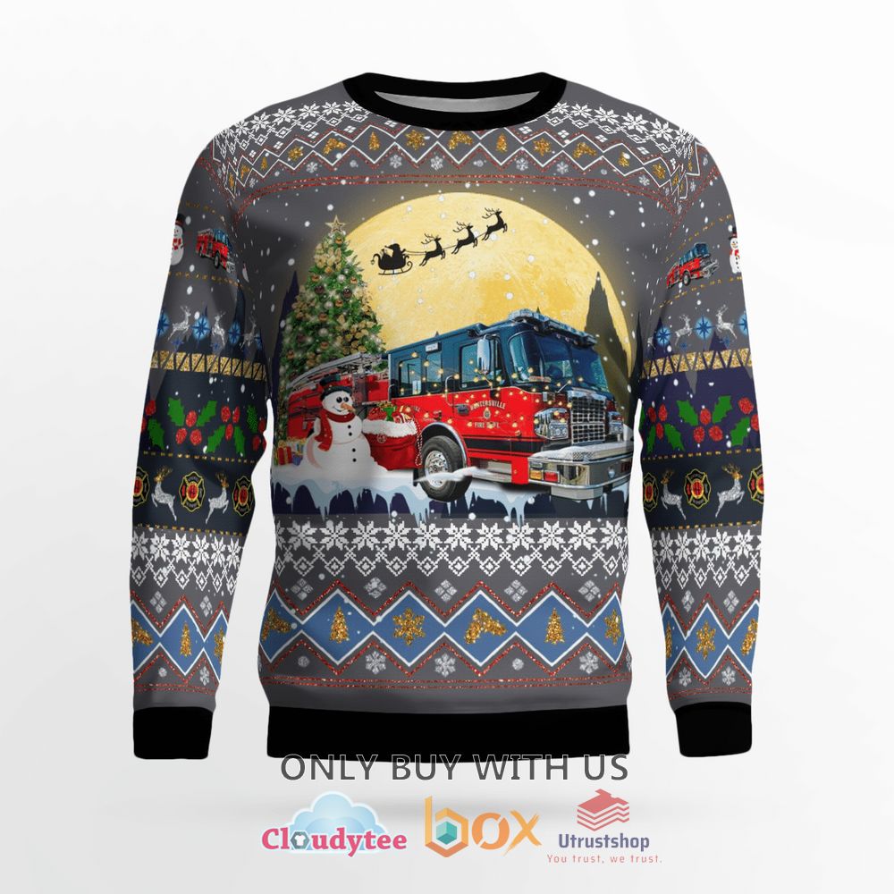 north carolina huntersville fire department christmas sweater 2 52427
