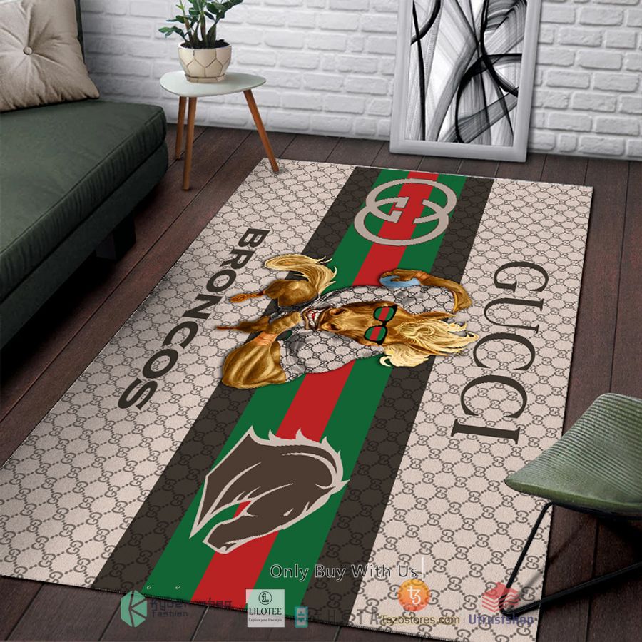 nrl brisbane broncos mascot gucci rug carpet doormat 4 70043