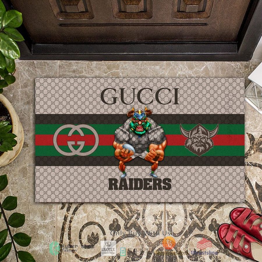 nrl canberra raiders mascot gucci rug carpet doormat 2 51994