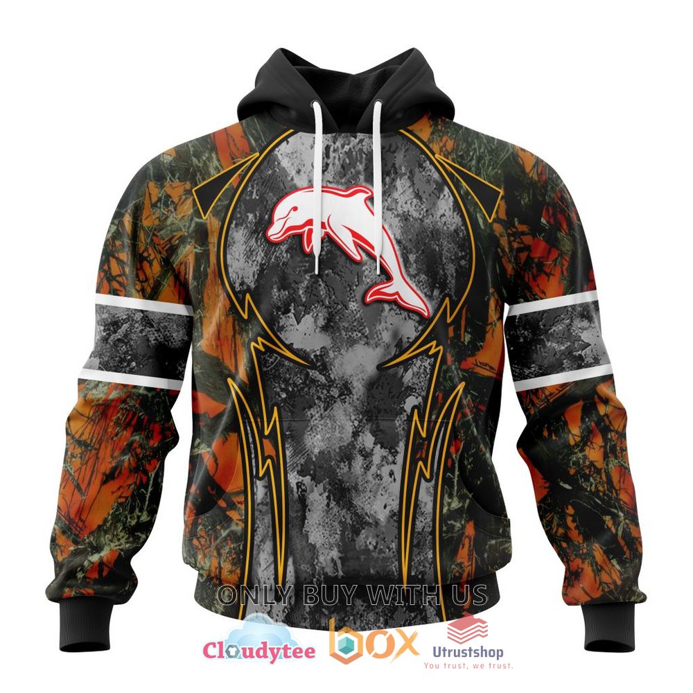 nrl dolphins camo 3d hoodie shirt 1 76635