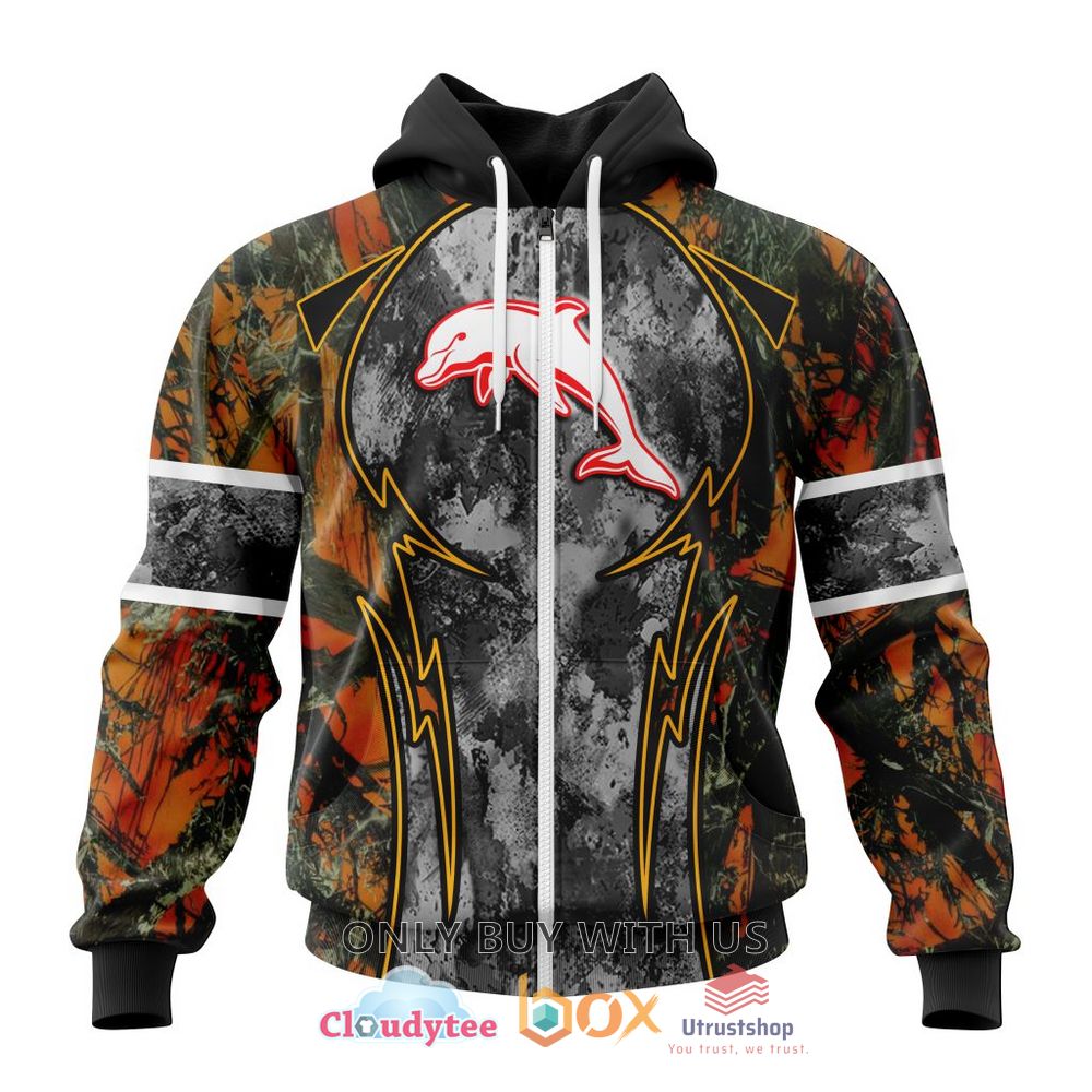 nrl dolphins camo 3d hoodie shirt 2 89667