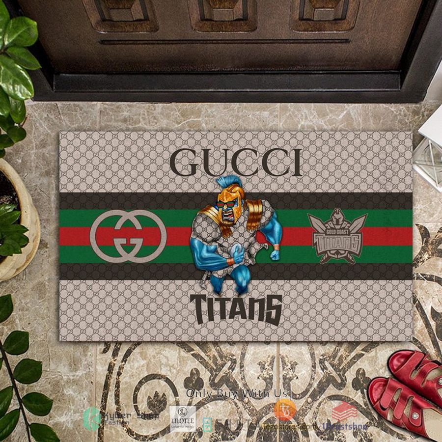 nrl gold coast titans mascot gucci rug carpet doormat 2 92495