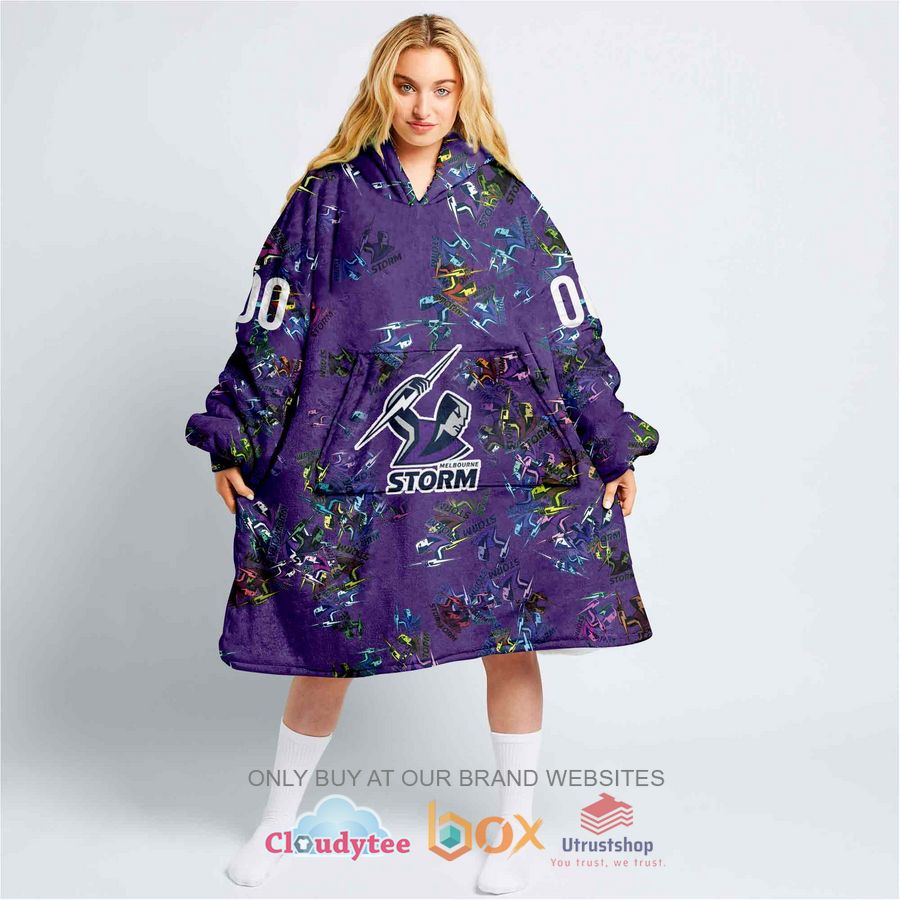 nrl melbourne storm personalized fleece hoodie blanket 1 37301