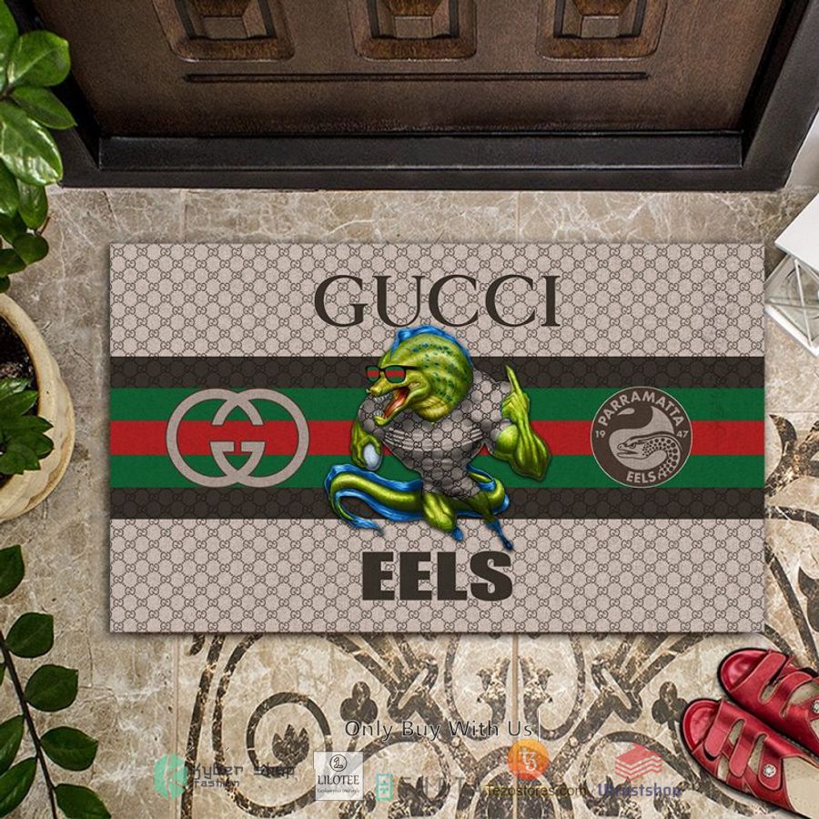 nrl parramatta eels mascot gucci rug carpet doormat 2 14424